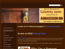 Tablet Screenshot of calamityjanet.com